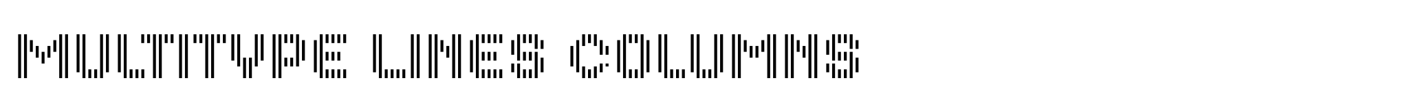MultiType Lines Columns image